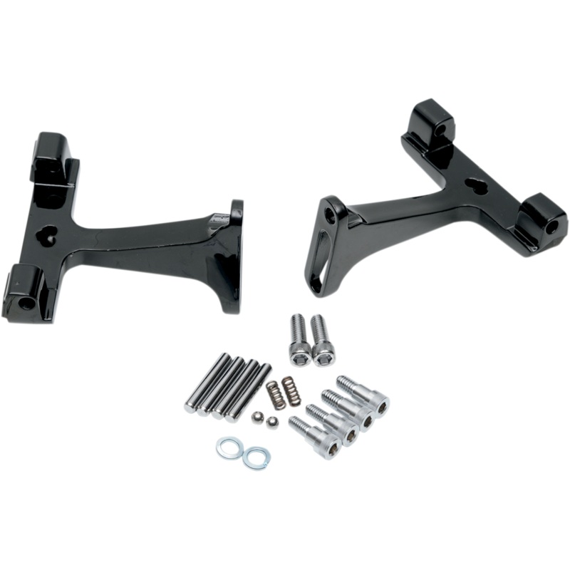 DRAG SPECIALTIES Passenger Footboard Mount – Black Passenger Floorboard Mounts for Dressers
