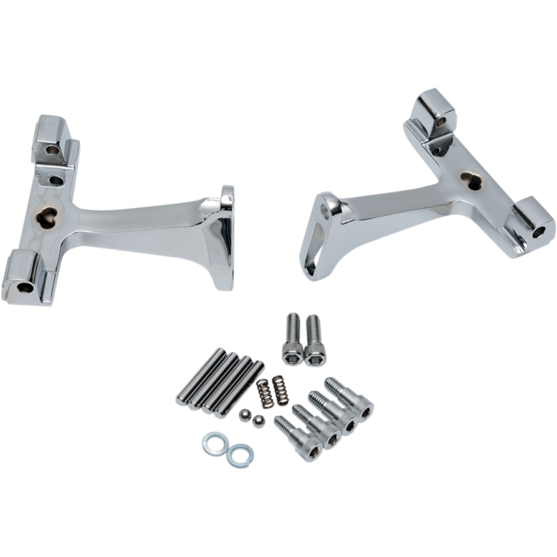 DRAG SPECIALTIES Passenger Footboard Mount – Chrome Passenger Floorboard Mounts for Dressers