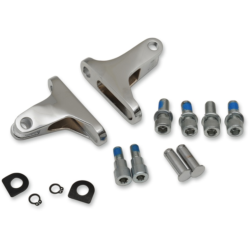 DRAG SPECIALTIES Passenger Footpeg Mount – Chrome – FLT Short Passenger Footpeg Mount Kit