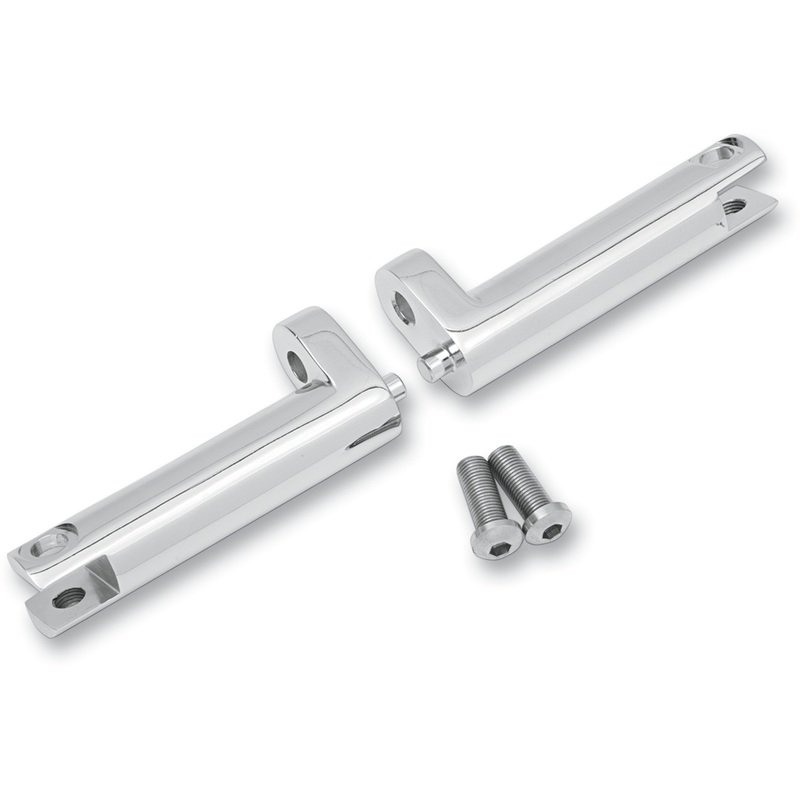 DRAG SPECIALTIES Passenger Footpeg Mount – Chrome Passenger Footpeg Mount Kits