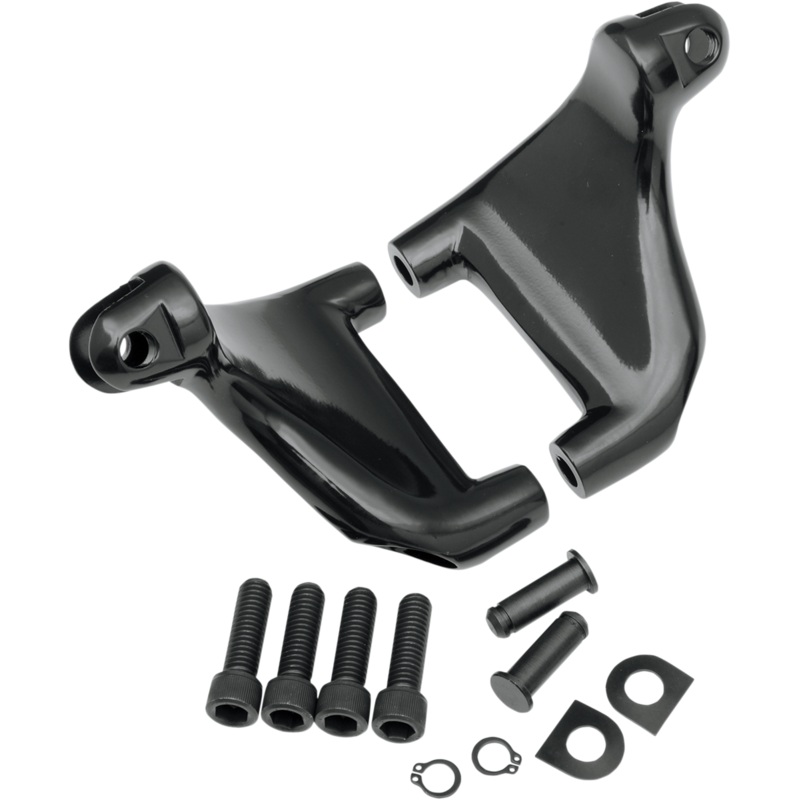 DRAG SPECIALTIES Passenger Peg Mount – Black – XL ’04-’13 Passenger Footpeg Mount Kit