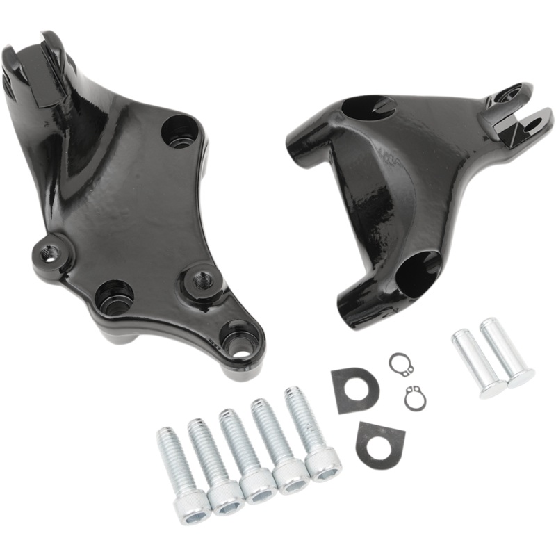DRAG SPECIALTIES Passenger Peg Mount – Black – XL ’14+ Passenger Footpeg Mount Kit