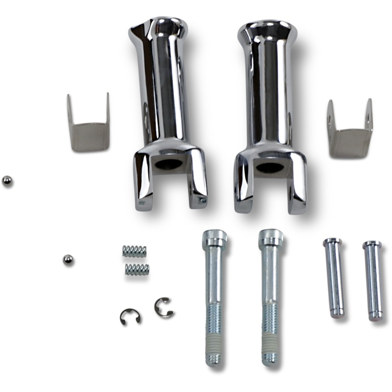 DRAG SPECIALTIES Passenger Peg Mount – Chrome – Softail Passenger Footpeg Mount Kits