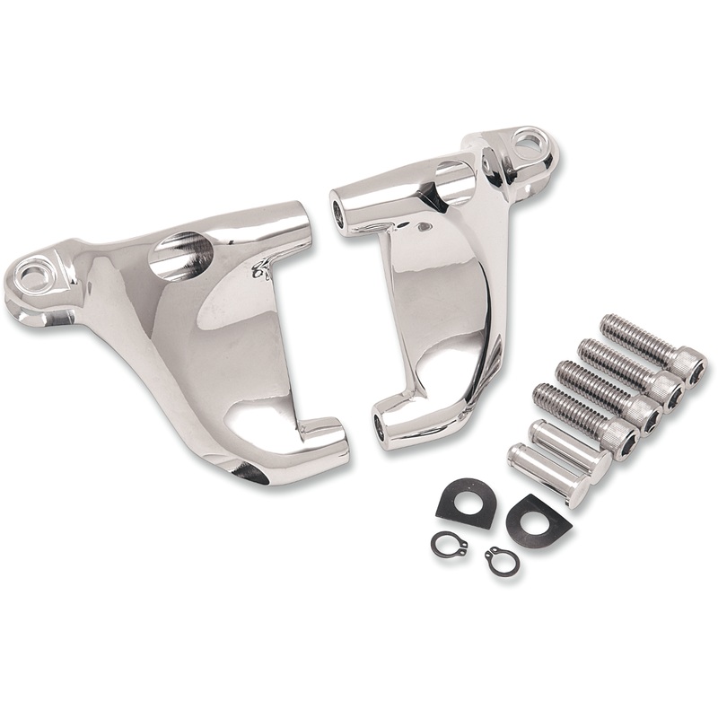 DRAG SPECIALTIES Passenger Peg Mount – Chrome – XL ’04-’13 Passenger Footpeg Mount Kit
