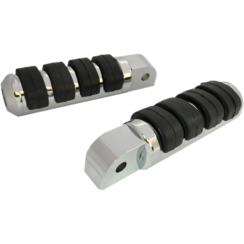 DRAG SPECIALTIES Passenger Soft-Ride Chrome Foot Pegs – Softail Foot Pegs
