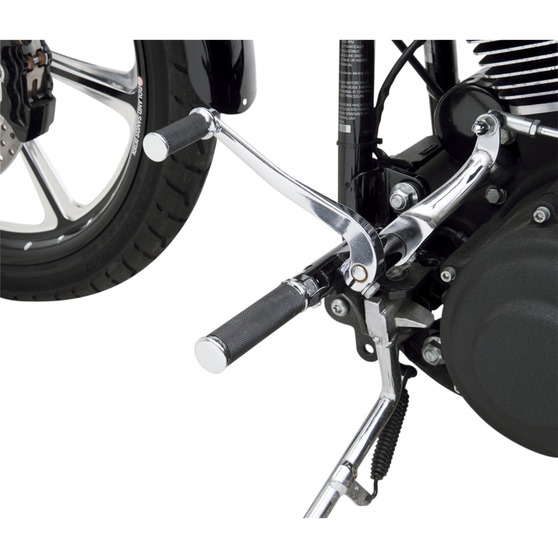 DRAG SPECIALTIES Pegs – Chrome/Rubber Footpegs