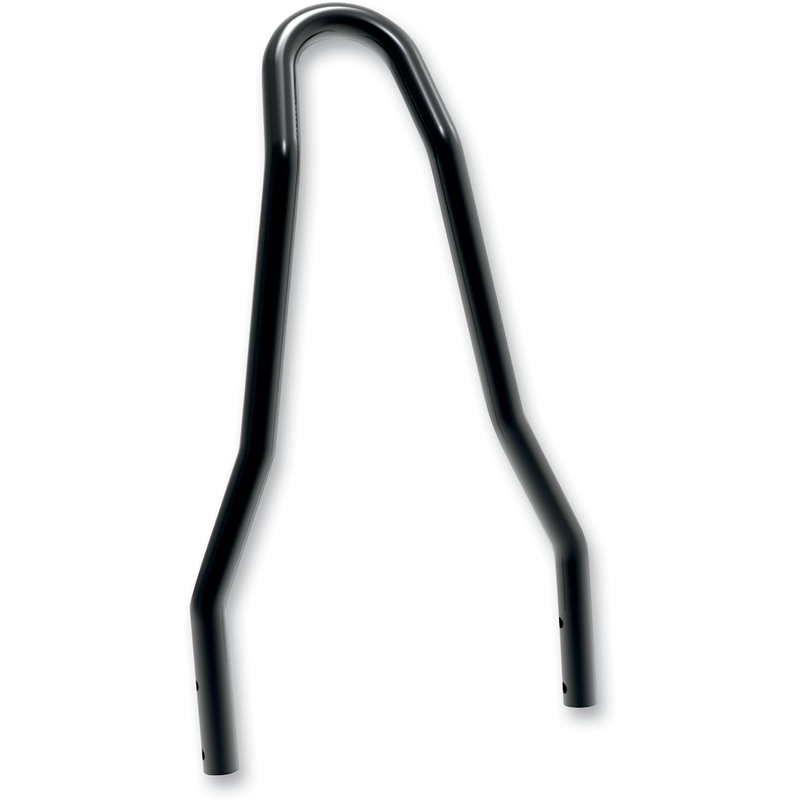DRAG SPECIALTIES Round Tapered Sissy Bar – Black – 13 Round Sissy Bar