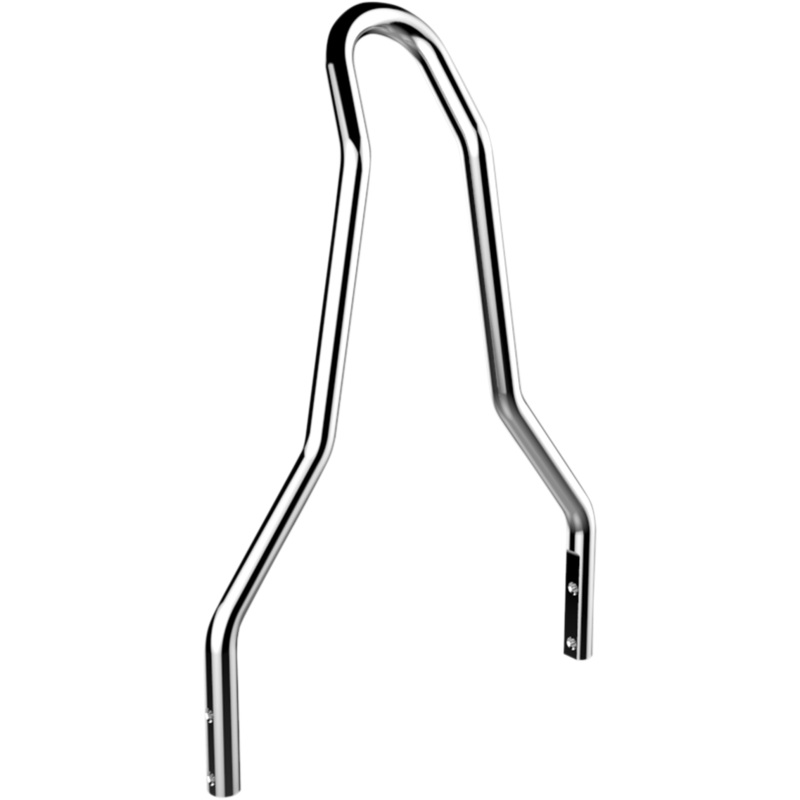 DRAG SPECIALTIES Round Tapered Sissy Bar – Chrome – 10 Round Sissy Bar