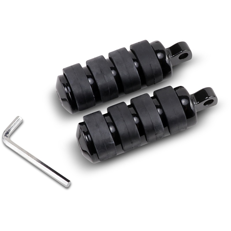 DRAG SPECIALTIES Soft-Ride Footpeg – Black – Large Soft-Ride Foot Peg