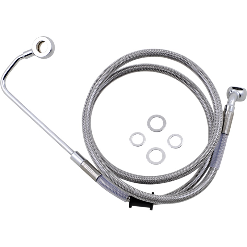 DRAG SPECIALTIES Brake Line – +10 – Stainless Steel – ’15-’17 Softail Extended Length Stainless Steel Brake Line