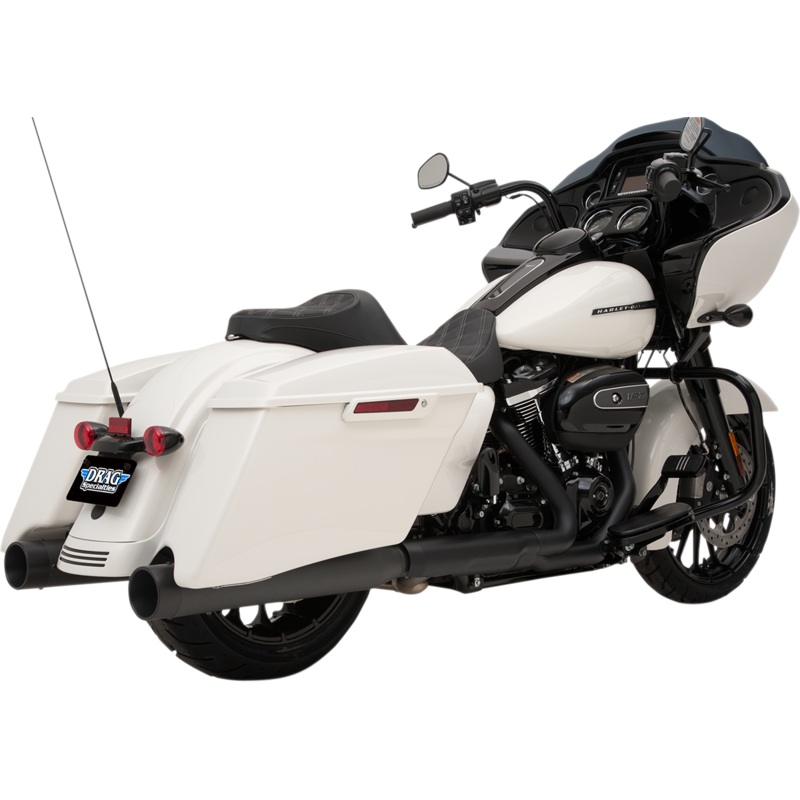 DRAG SPECIALTIES 4 Slip-On Mufflers for FL – Black/Black Slip-On Mufflers