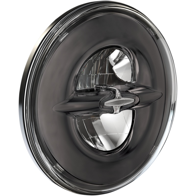 DRAG SPECIALTIES 7 Reflector-Style LED Headlamp – 99-13 Dresser – Black Reflector Headlight Kit