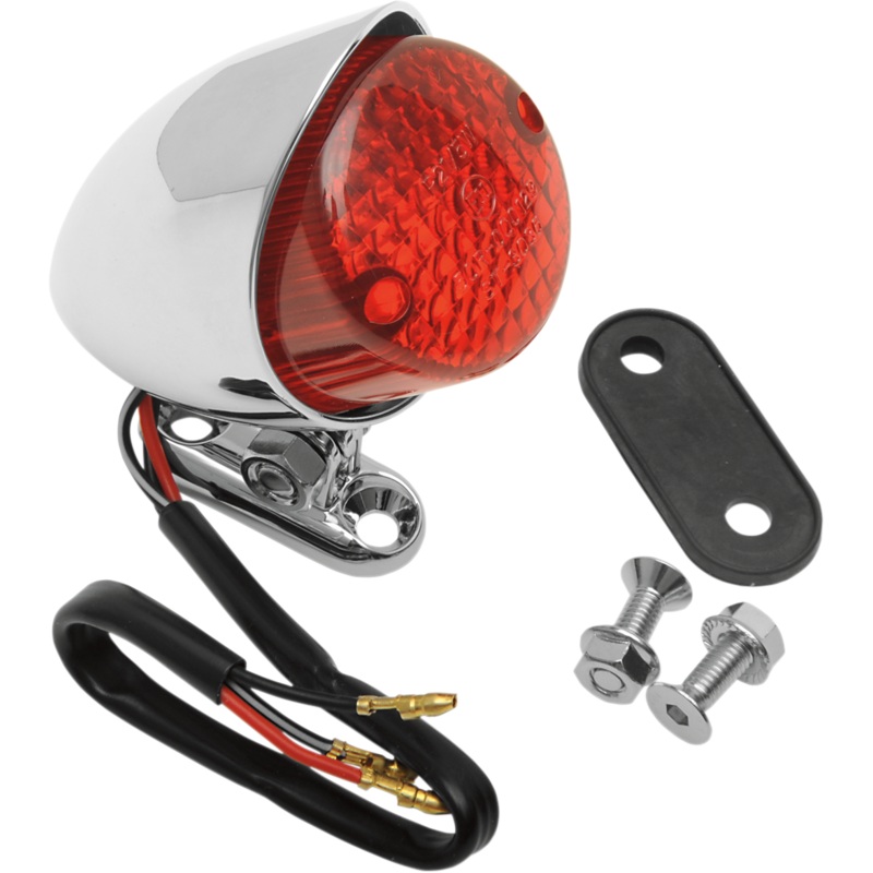DRAG SPECIALTIES Bobber Taillight – Red Lens Universal Bobber Taillight