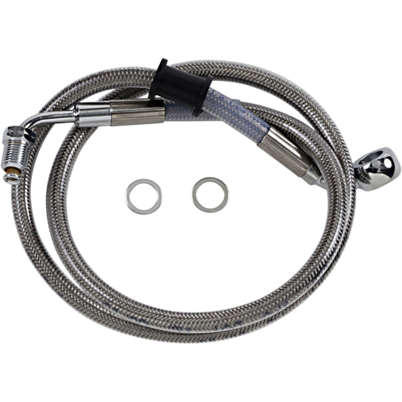DRAG SPECIALTIES Brake Line – +8 – Stainless Steel – ’18-’20 Softail Extended Length Stainless Steel Brake Line
