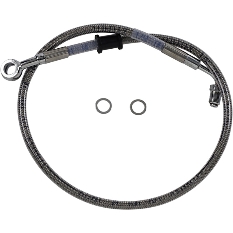 DRAG SPECIALTIES Brake Line – Softail ’18+ – Stainless Steel Standard Length Brake Line Kit