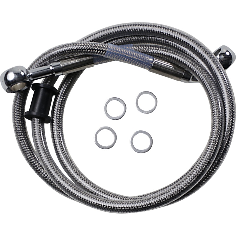 DRAG SPECIALTIES Brake Line – XL ’18+ – Stainless Steel Standard Length Brake Line Kit