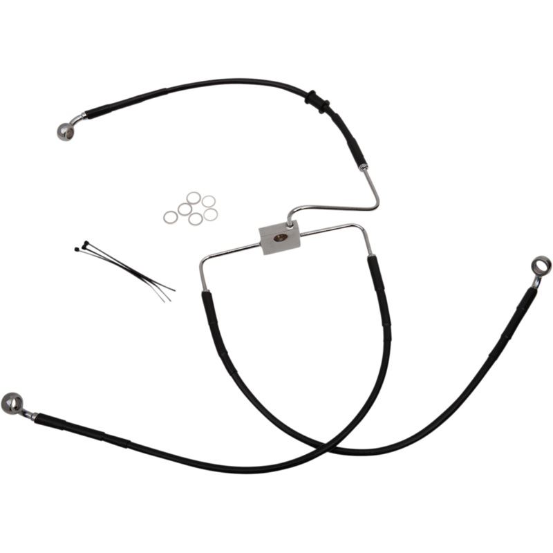 DRAG SPECIALTIES Brake Line – XLCX – Black Standard Length Brake Line Kit