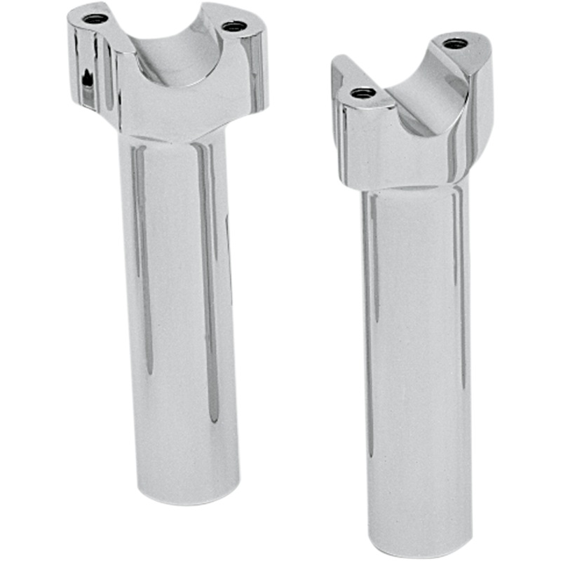 DRAG SPECIALTIES Chrome 6 Buffalo Risers Buffalo Billet Aluminum Handlebar Riser
