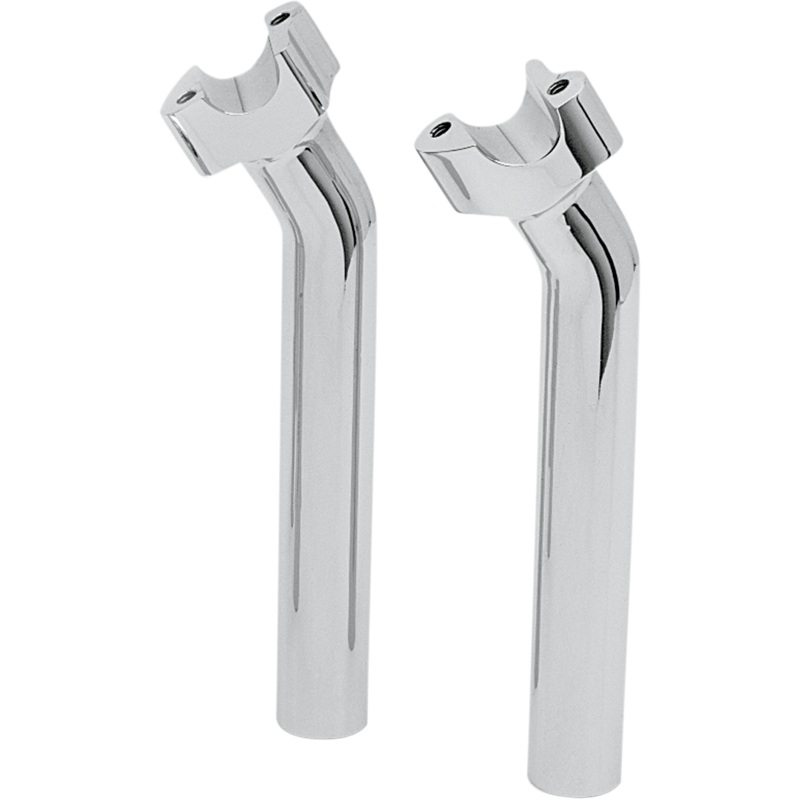 DRAG SPECIALTIES Chrome 9 Buffalo Pullback Risers Buffalo Billet Aluminum Handlebar Riser