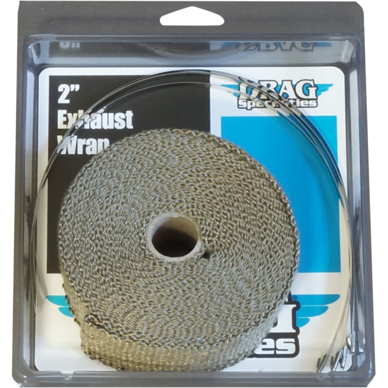 DRAG SPECIALTIES Exhaust Wrap Kit – Bronze – 2×25 Woven Basalt Exhaust Wrap Kits