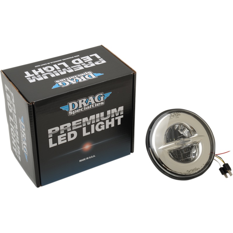 DRAG SPECIALTIES HEADLIGHT 7 LED REFL 7 Reflector Style LED Headlamp