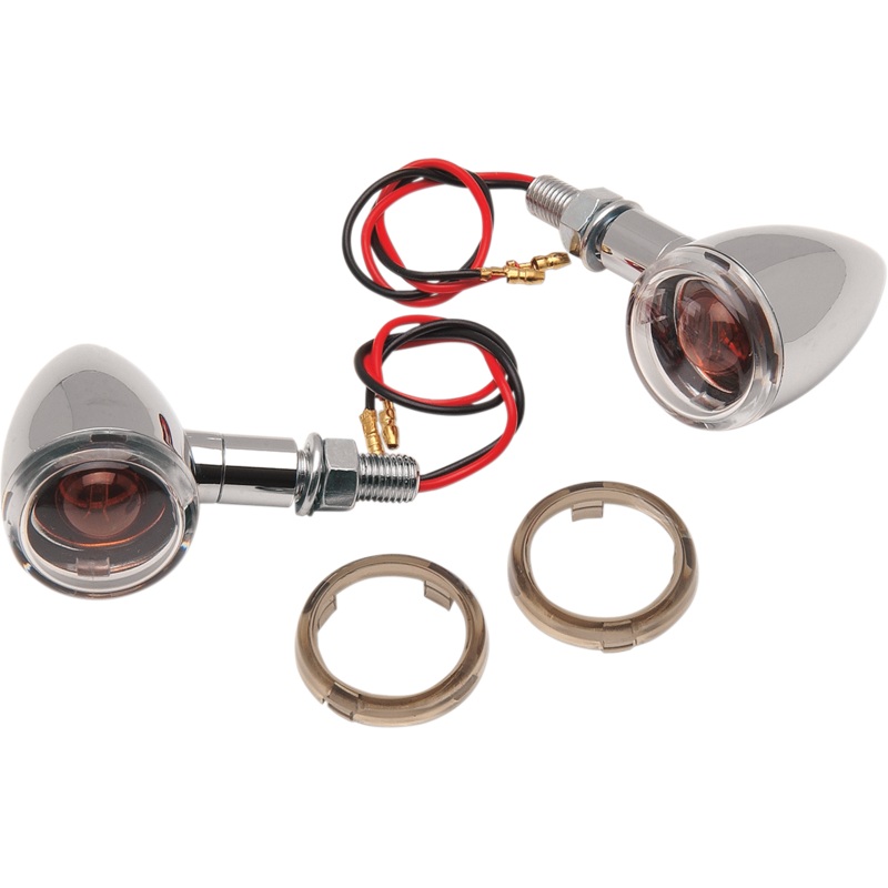 DRAG SPECIALTIES Mini-Duece Marker Light Kit – Clear/Smoke Mini Deuce Marker Lights  Marker Light