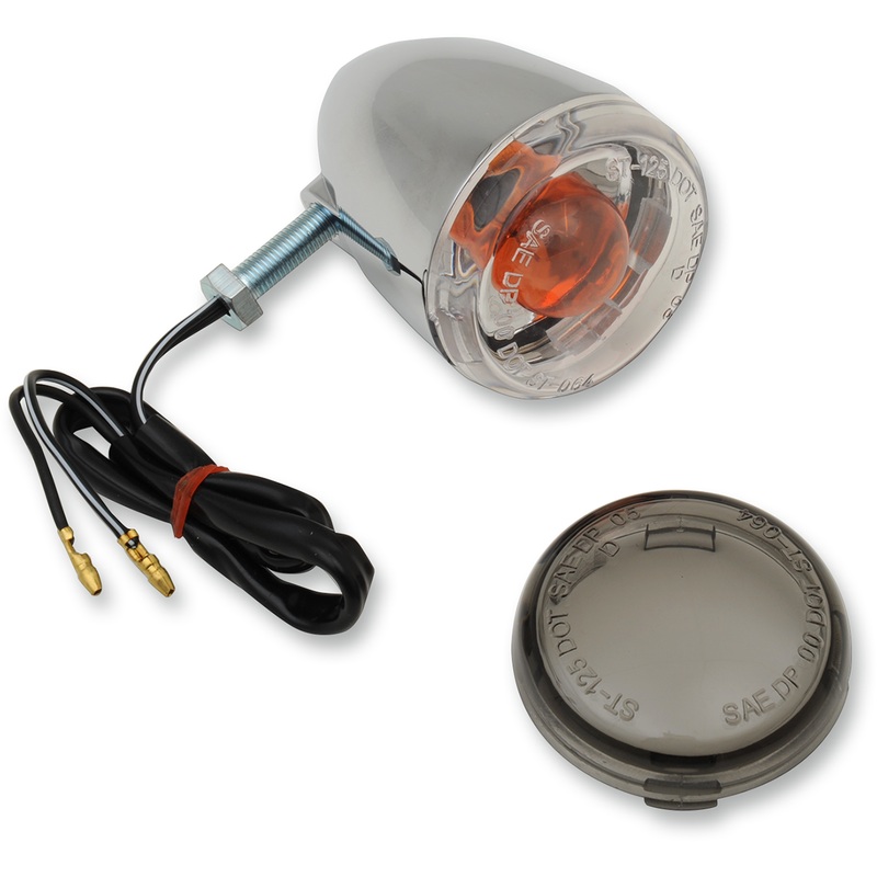 DRAG SPECIALTIES Rear Turn Signal 1156 – Chrome DOT-Certified Turn Signal