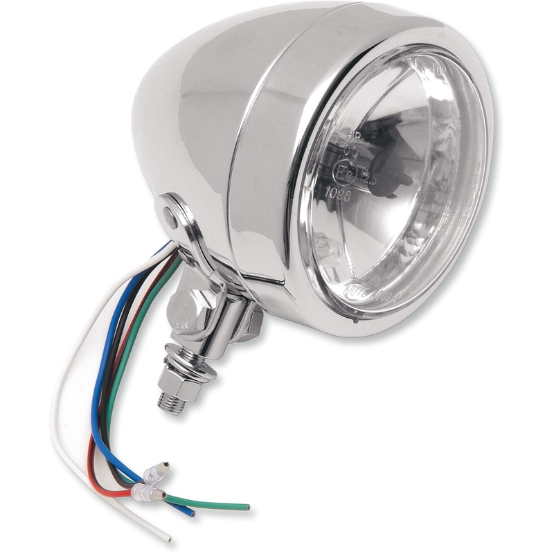 DRAG SPECIALTIES Spotlight – Plain – Clear Lens 4-1/2 Spotlights with Running Light