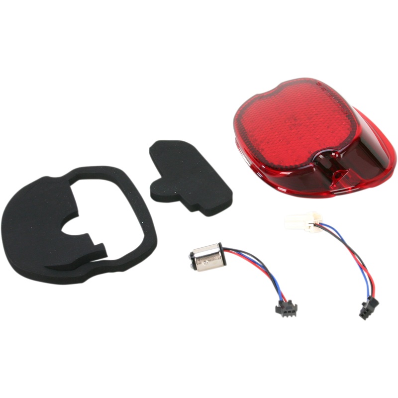 DRAG SPECIALTIES Taillight – Bottom Tag Light – Red LED Low-Profile Taillight