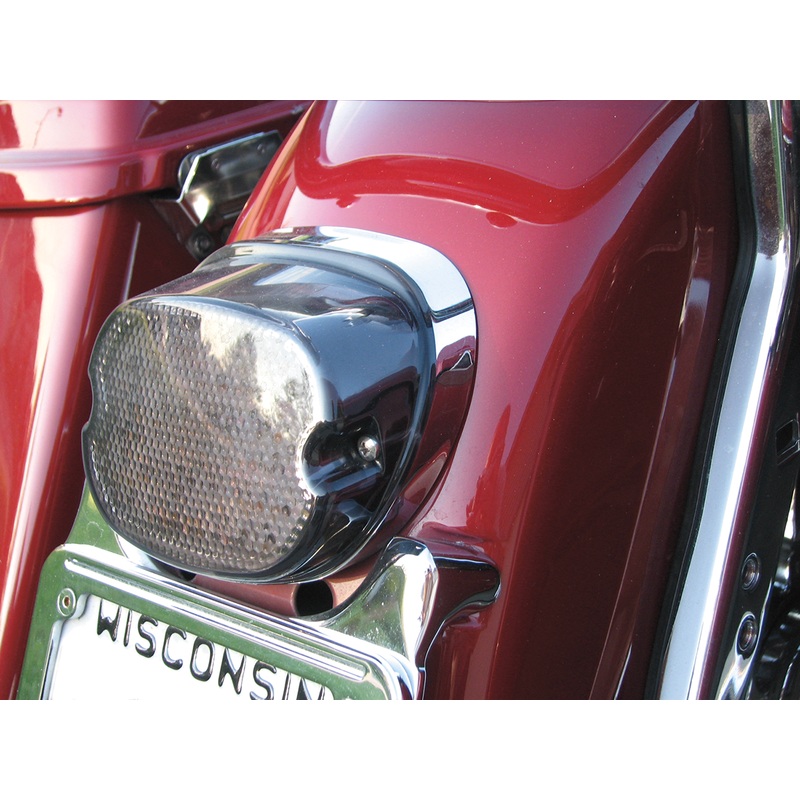 DRAG SPECIALTIES Taillight – Bottom Tag Light – Smoke LED Low-Profile Taillight