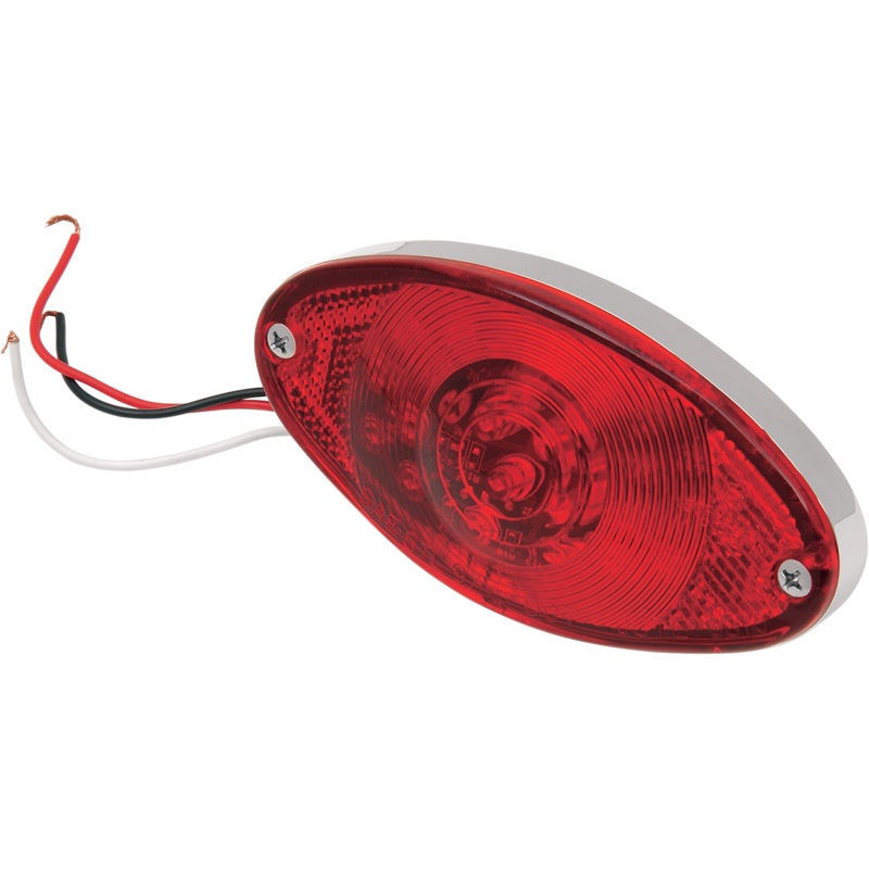 DRAG SPECIALTIES Taillight – Cat Eye – Ultra Thin – Red Lens LED Taillights