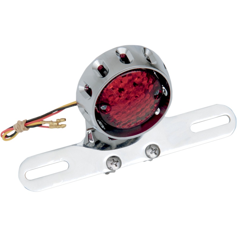 DRAG SPECIALTIES Taillight/License Plate Mount – Chrome Custom Bobber Led Taillight and License Plate Mount