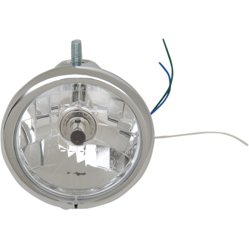 DRAG SPECIALTIES Top Mount Headlight – 5-3/4 – Chrome 5-3/4 Headlight