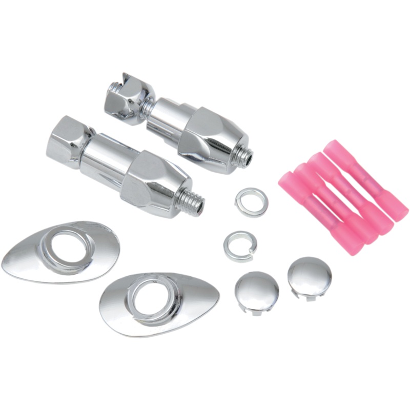 DRAG SPECIALTIES Turn Signal Relocation Kit – ’03-’10 ST Chrome Rear Turn Signal Relocation Kits