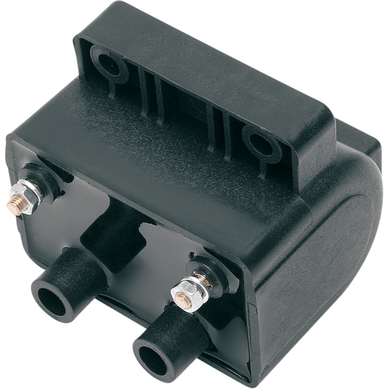 DRAG SPECIALTIES Dual-Fire Ignition Coil – Harley Davidson – Black Single-Fire and Dual-Fire Ignition Coil