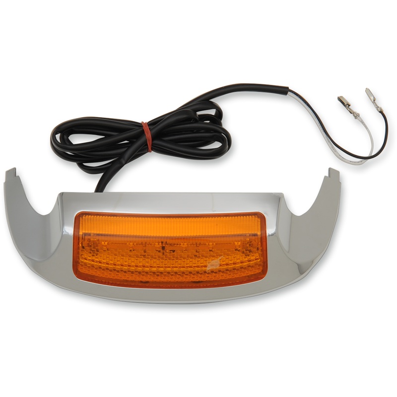 DRAG SPECIALTIES Front Fender Tip Light – 14-17 FLT – Amber Front Fender Tip LED Light