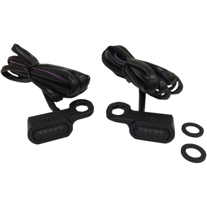 DRAG SPECIALTIES LED Handlebar Marker Lights – Hydraulic Clutch – Black/Smoke LED Handlebar Marker Lights