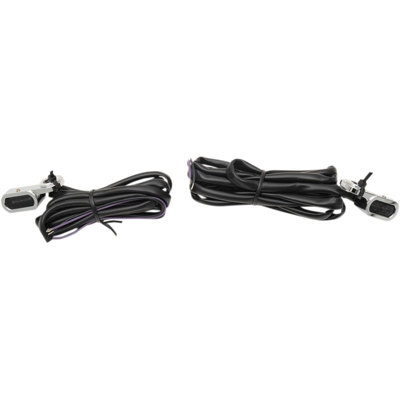 DRAG SPECIALTIES LED Handlebar Marker Lights – Hydraulic Clutch – Chrome/Smoke LED Handlebar Marker Lights