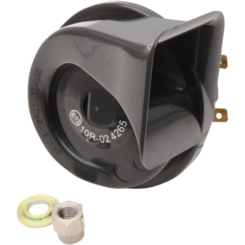 DRAG SPECIALTIES Replacement Horn – ’90 – ’19 FLT – Black 12V Black Horn