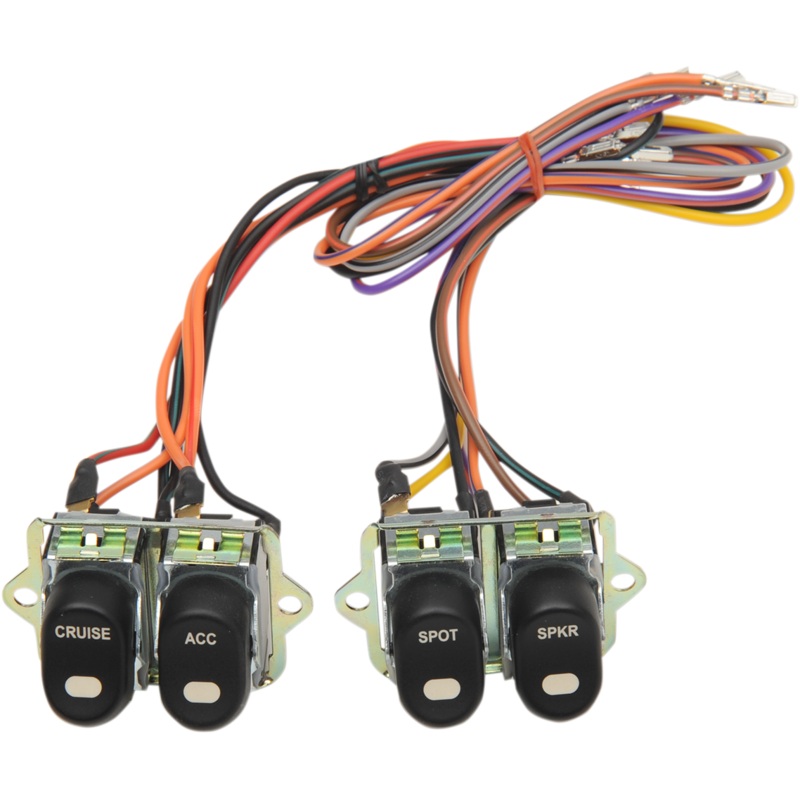 DRAG SPECIALTIES Rocker Switch Assembly – ’96-’13 FLT Inner Fairing Cap Switch Kit