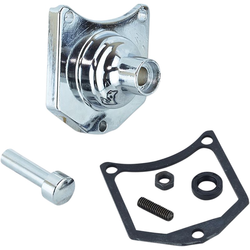 DRAG SPECIALTIES Solenoid End Cover – Starter Button – Chrome Solenoid End Cover/Starter Buttons