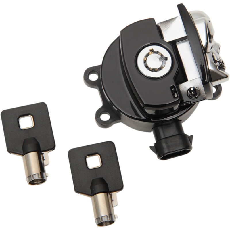DRAG SPECIALTIES SWITCH IGN BLK SKL 14-17 Skull ignition Switch