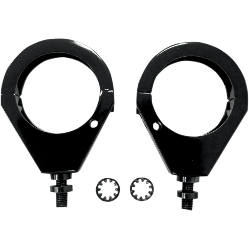 DRAG SPECIALTIES Turn Signal – Clamp – 49mm – Black Turn Signal Fork Clamps