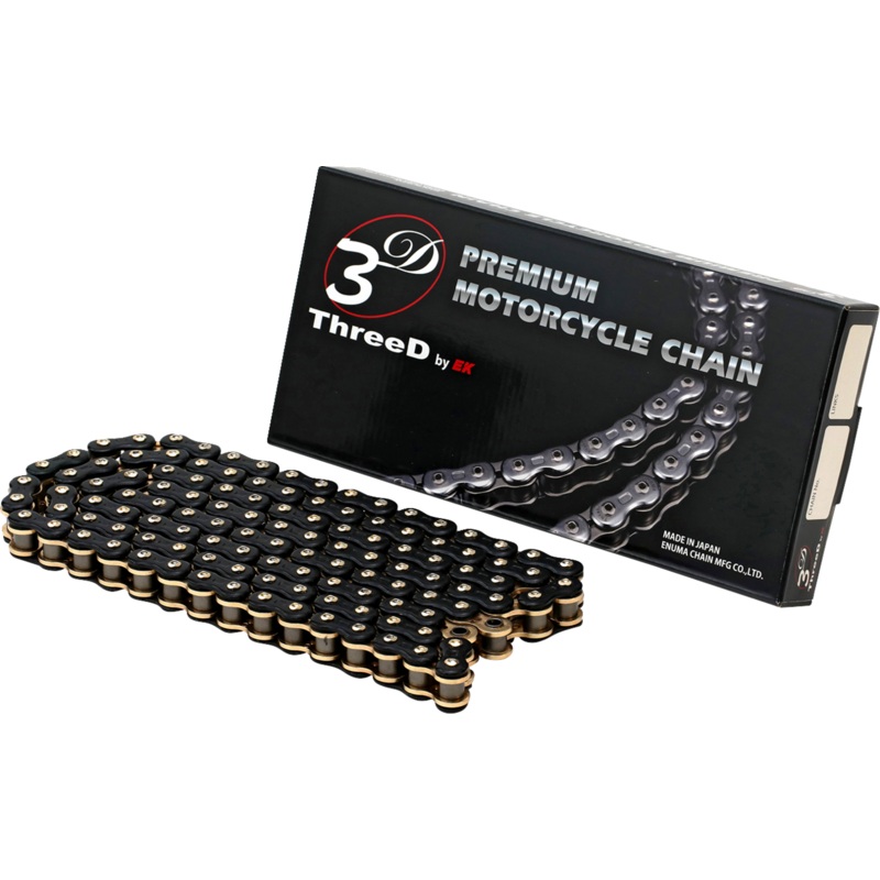 EK 520 RV3D – Drive Chain – 120 Links – Black/Gold 520RV3D-120KG