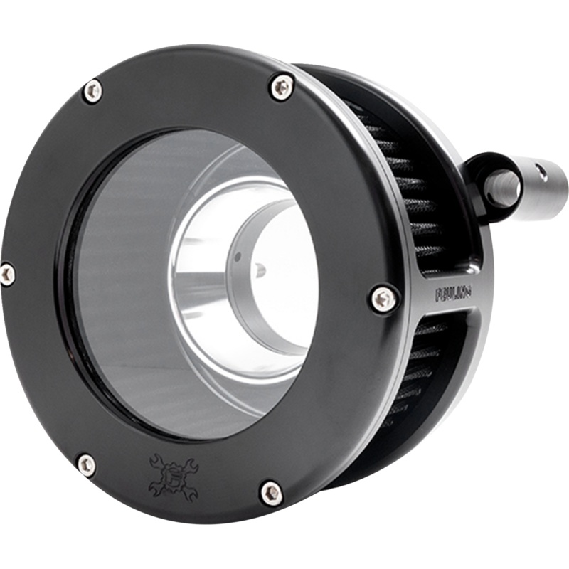 FEULING OIL PUMP CORP. BA Air Cleaner Kit – Black/Clear with Black Filter – ’08-’16 Touring TBW 5554