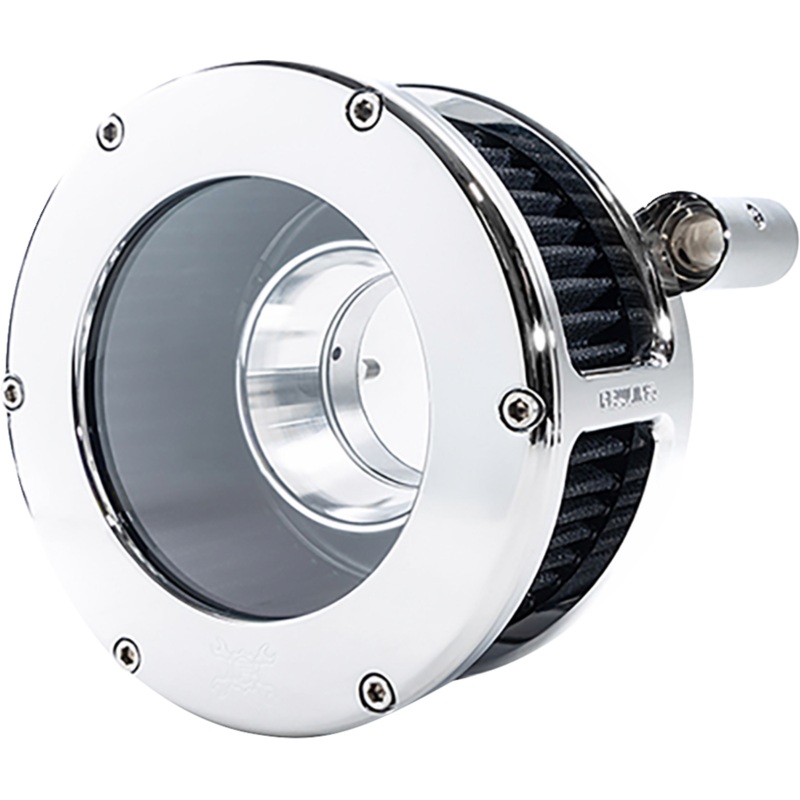 FEULING OIL PUMP CORP. BA Air Cleaner Kit – Chrome/Clear with Black Filter – Twin Cam 5548