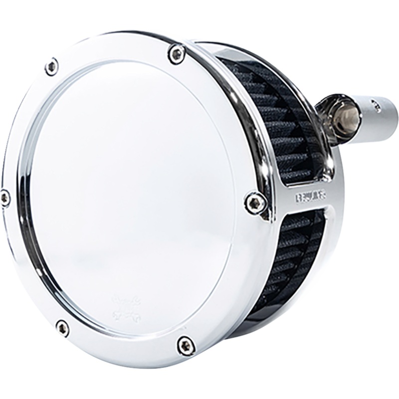 FEULING OIL PUMP CORP. BA Air Cleaner Kit – Chrome with Black Filter – ’08-’17 Dyna/Softail/Touring 5557