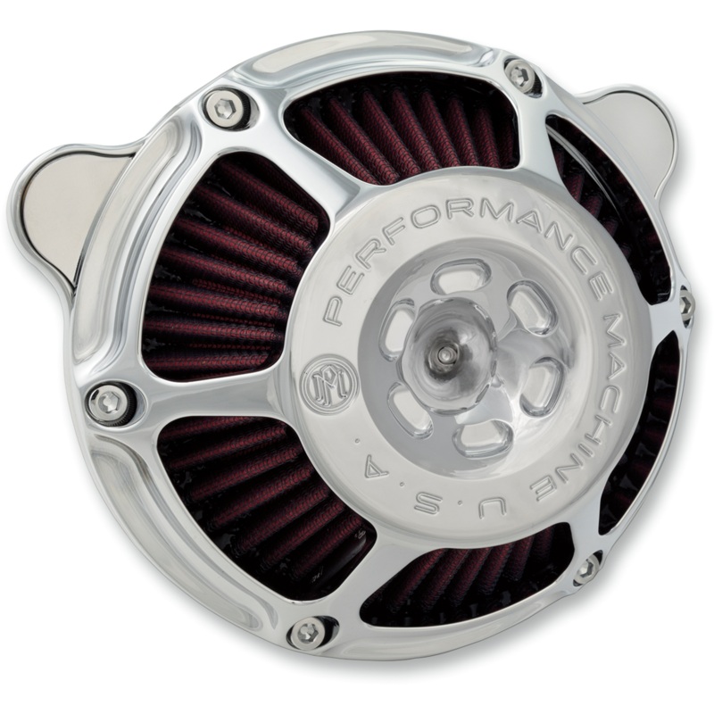 PERFORMANCE MACHINE (PM) Max HP Air Cleaner Kit – Chrome 0206-2164-CH