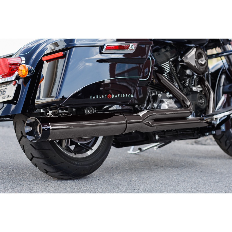 S&S CYCLE 2-into-1 Sidewinder? Exhaust System – Lava Chrome – 50-State – M8 550-1123