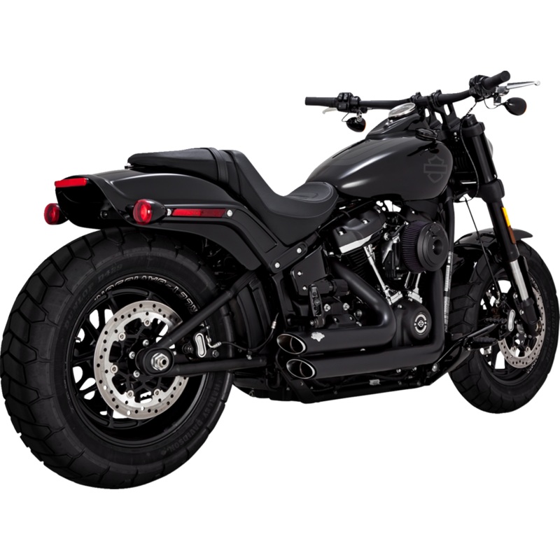 VANCE & HINES Shortshots Staggered Exhaust System – Matte Black 47333-22